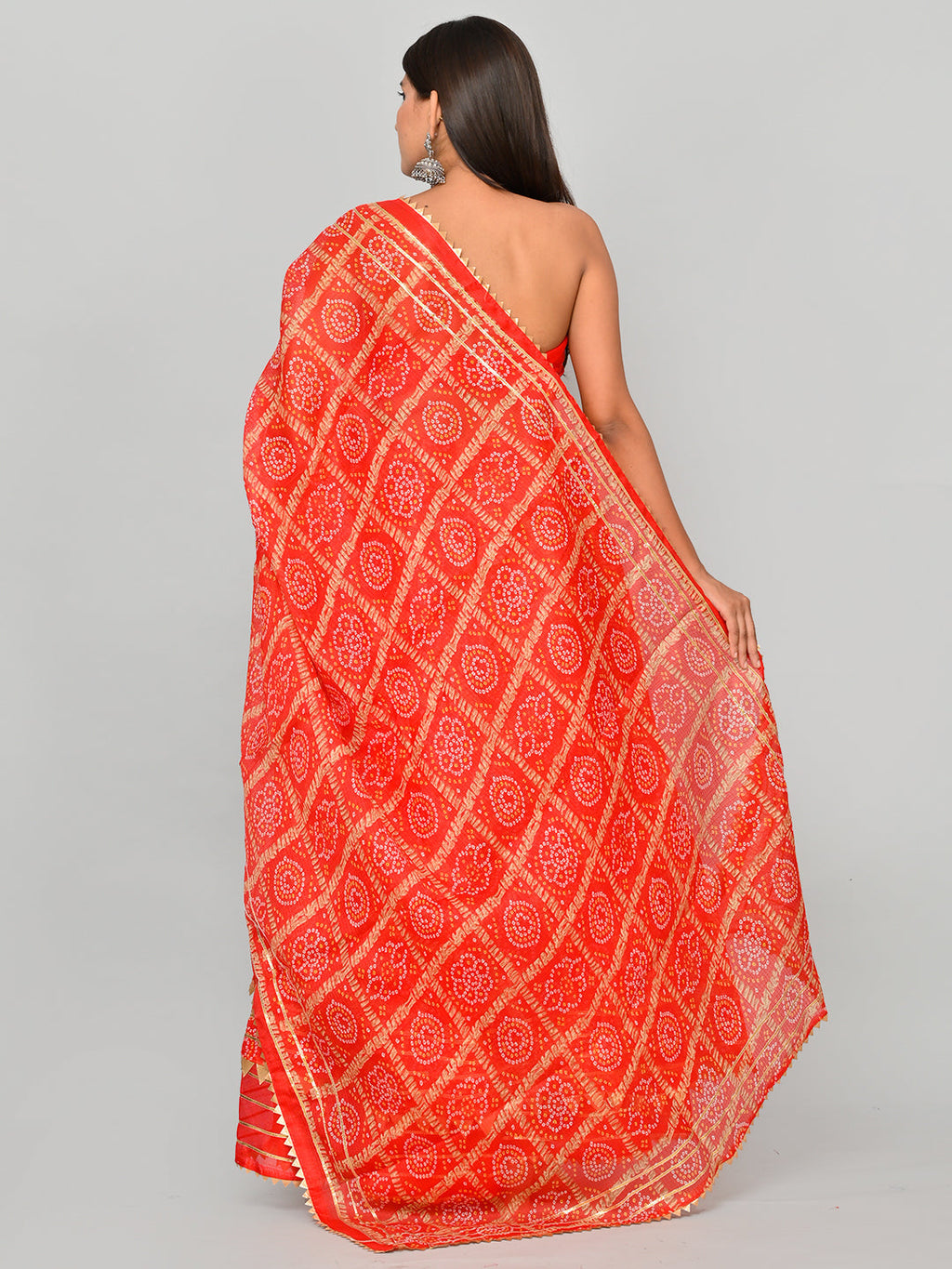 Kota Doriya Bandhej Ready to Wear Lehenga With Unstiched Blouse