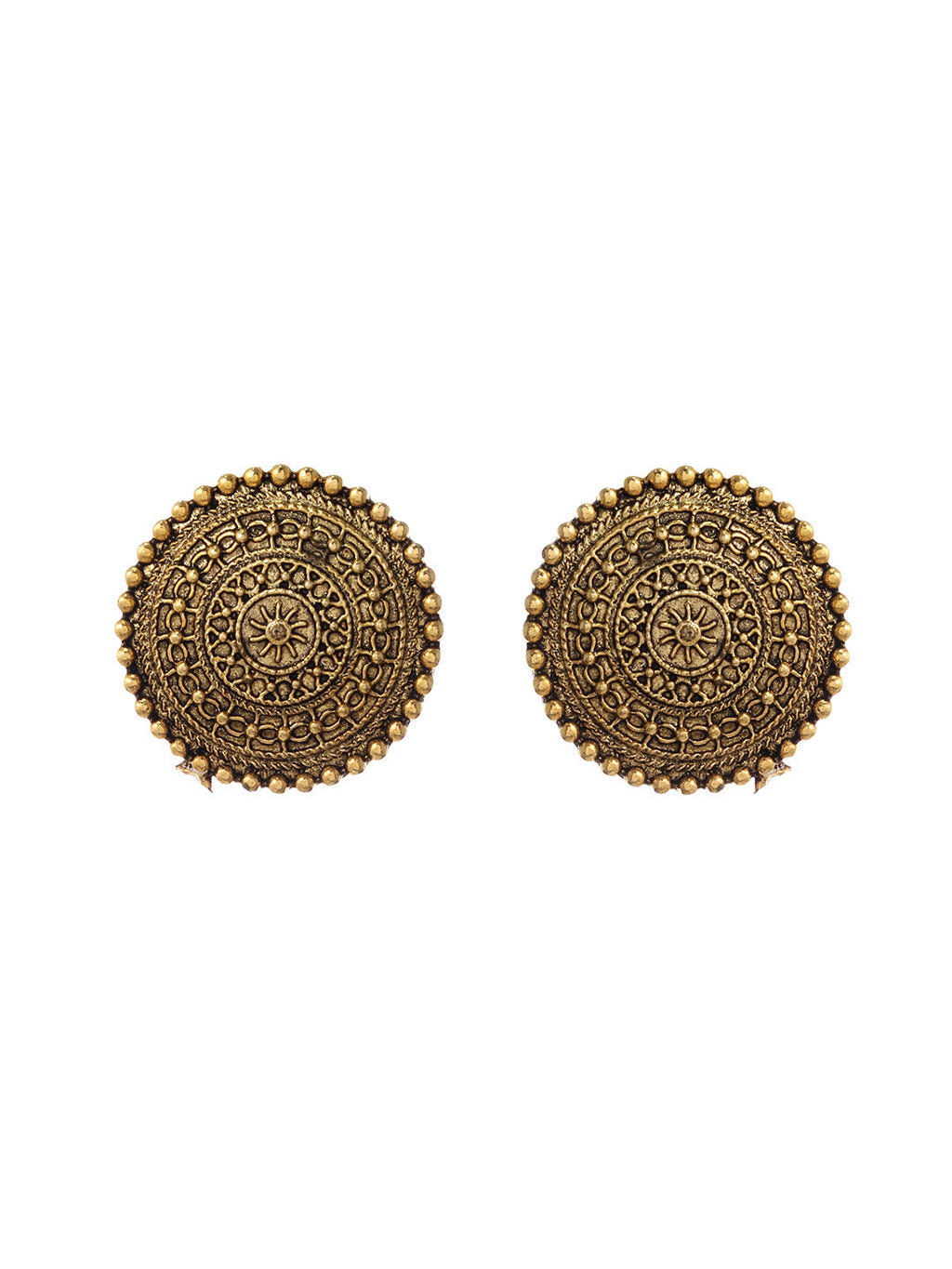 Victorian Golf plated Stud earrings