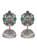 Green Stone Antique Traditional Jhumka Earrings Online